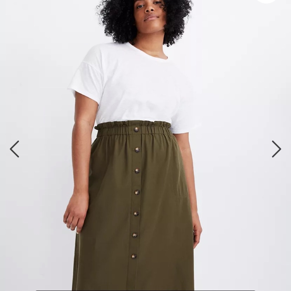 EUC. Madewell paper bag skirt